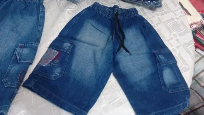 bermuda jeans infantil