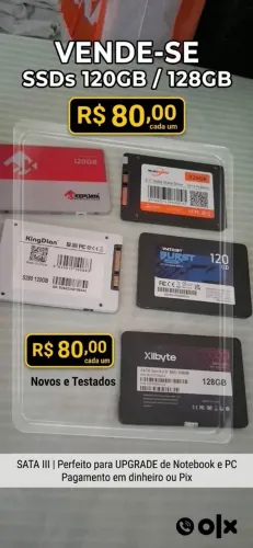 SSD's de 120 e 128 GB