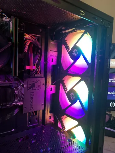 PC CORE I5 9°GERACAO/16GB RAM/SSD 120+ HD 1TB/GABINETE GAMER COM 4 FANS RGD+ BRINDes