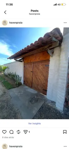 Casa de praia <br>Sala de estar <br>Cozinha<br>Banheiro <br>Piscina <br>Garangem para 3 carros