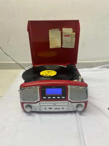 Vitrola Retrô Raveo Harmony Bluetooth USB CD FM | Excelente Estado