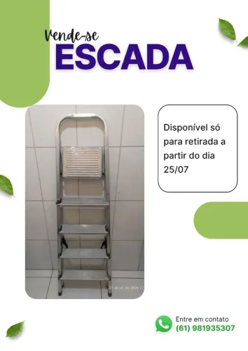 Escada 5 degraus em aço