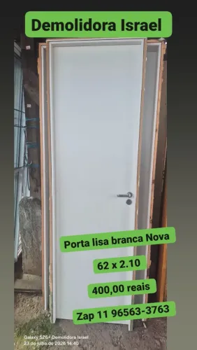 Porta lisa branca