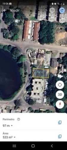 Terreno em frente à lagoa do Parque Oases Lote 360 metros 12x30 plano