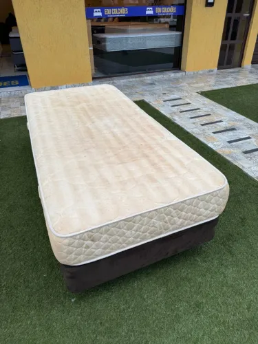 Cama box Solteiro USADA ESPUMA - ENTREGAMOS