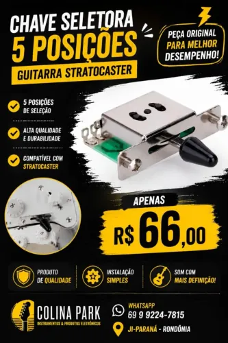 Chave seletora guitarra stratocaster 