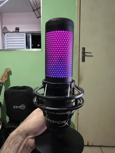 Microfone Condensador HyperX QuadCast S - RGB Personalizável