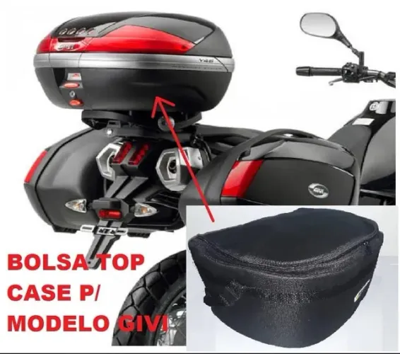 TOP CASE PARA BAU GIVI PLASTICO