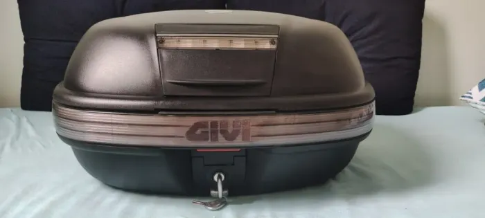Baú Moto Givi E460 Monokey 46 Litros Completo
