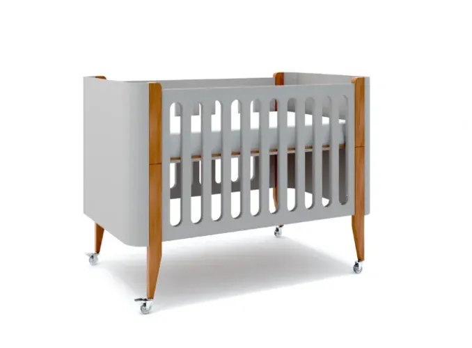 Berço 3 em 1 com Mini Berço e Cama Montessori + Kit Completo