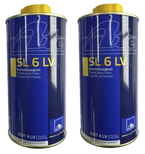 2x Fluido de Freio 0,5lt Dot4 Lv ATE (Importado Alemanha)