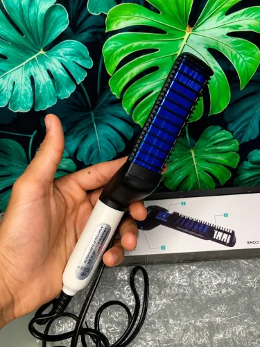 Chapinha Pente Alisador Elétrico para Cabelo e Barba - Novo