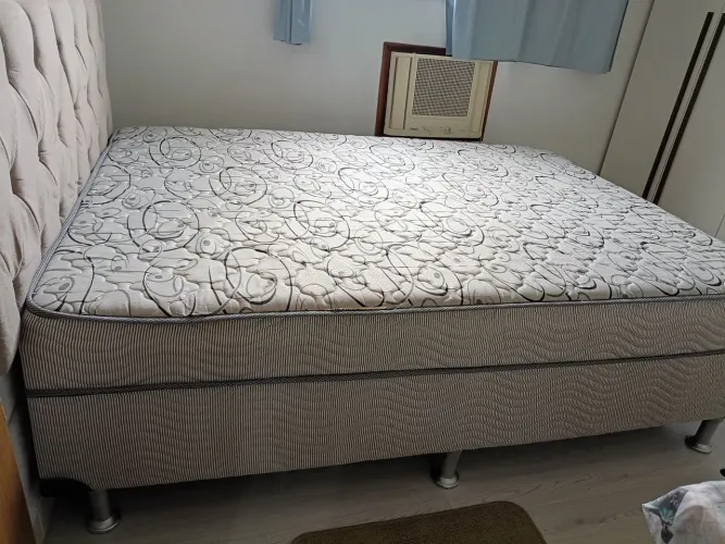 Cama box casal conjugada