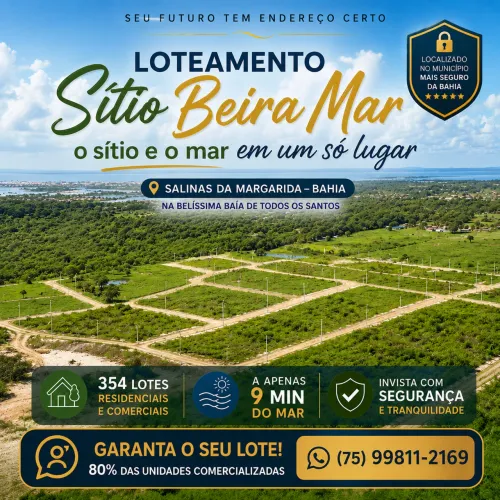 LOTEAMENTO EM SALINAS DA MARGARIDA-BA