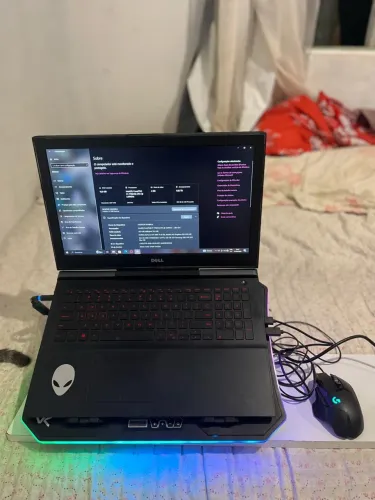 Notebook Dell Inspiron 15 Gaming + Mouse Logitech G502 HERO + Base Vinik Snow RGB CN200.