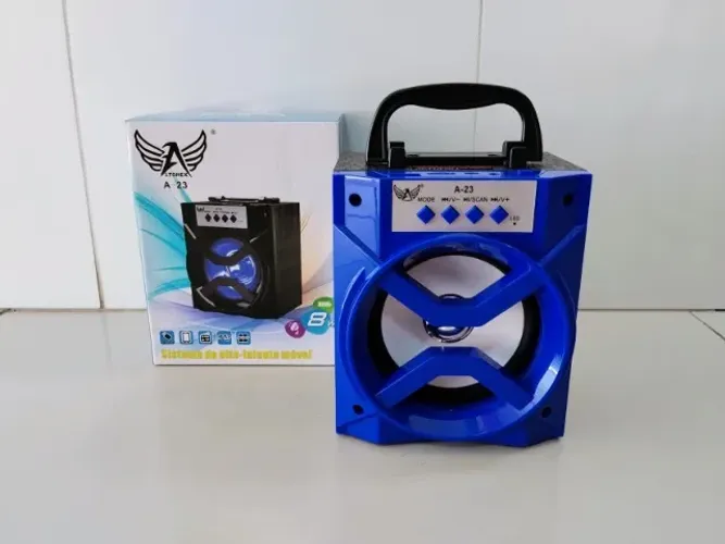 Caixa de Som Bluetooth Potente Radio Fm Recarregável