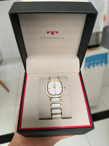 Relógio Cerâmica Branco