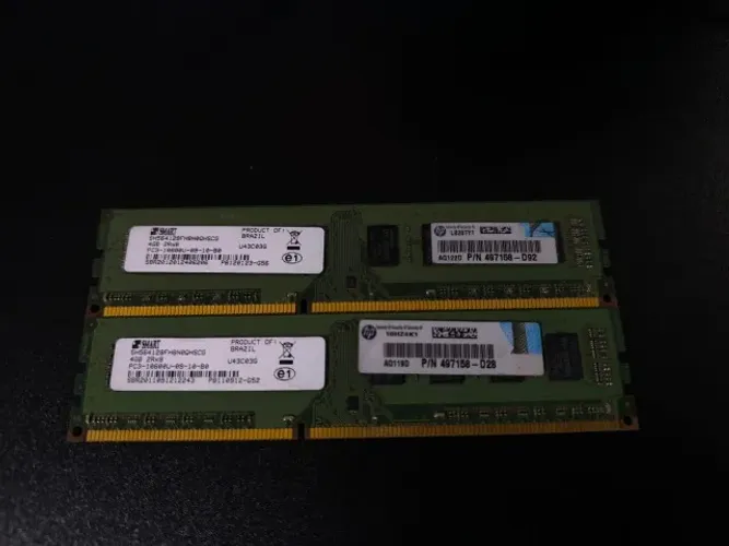 2 Pentes de Memoria DDR3 4GB DIMM, 4GB PC3-10600 cada - Total 8GB