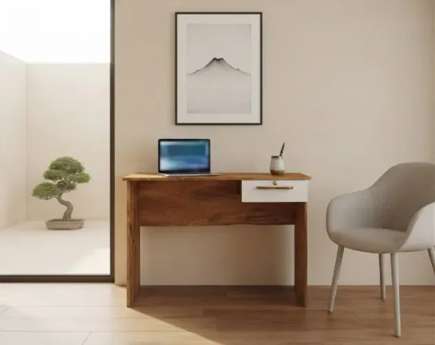 Mesa para escritorio Possui gaveta com chave
