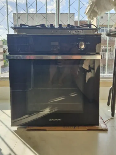 Forno a Gás Embutir 78 litros com grill e Timer Touch 220V