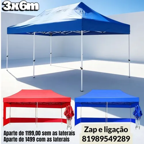 Tenda sanfonada reforçada
