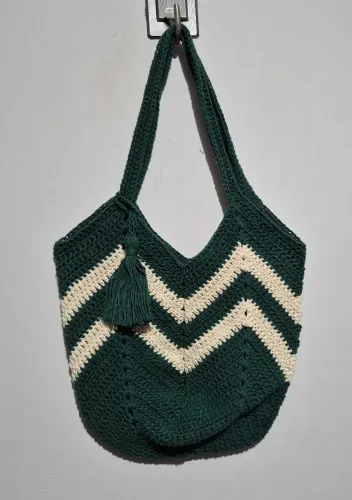 Bolsa de crochê barbante _Pronta Entrega 