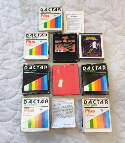 Lote Caixas Vazias Do DACTAR Atari 2600 - Somente Caixas