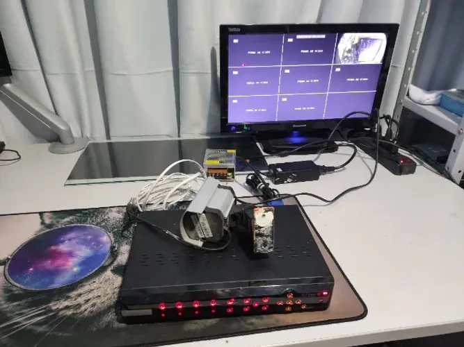 Sistema de câmeras CFTV analógico DVR