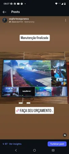 Câmeras de segurança eletrônica