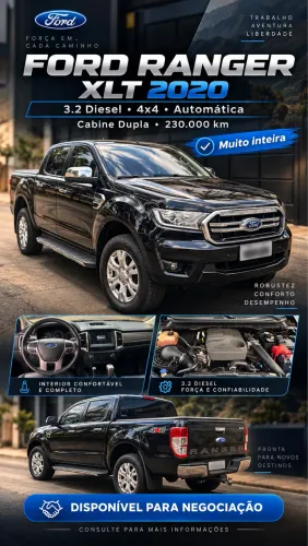 Ford Ranger XLT 3.2 20V 4X4 CD Diesel Aut. 2020
