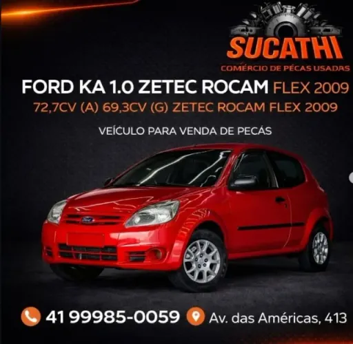 Sucata Venda De Peças Ford Ka 1.0 Zetec Rocam 2009