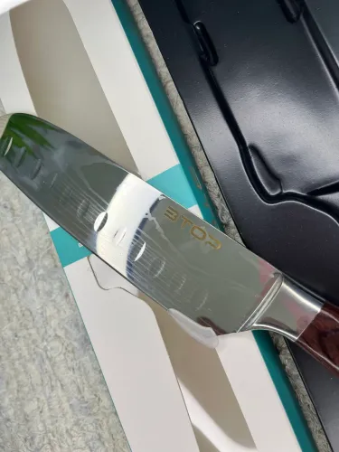 Faca Profissional BTOP 7 Polegadas Santoku para Cozinha