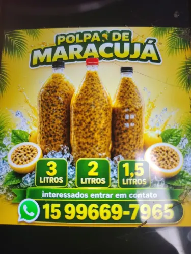 Vende-se polpa de maracujá