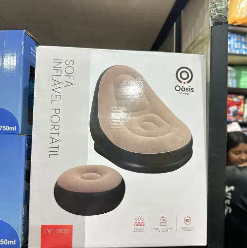 Sofá e Puff inflável 