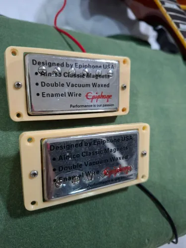 Par de captadores epiphone semi novo