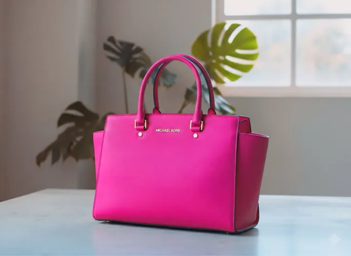 Bolsa Tote/Satchel De Couro Saffiano Da Michael Kors 