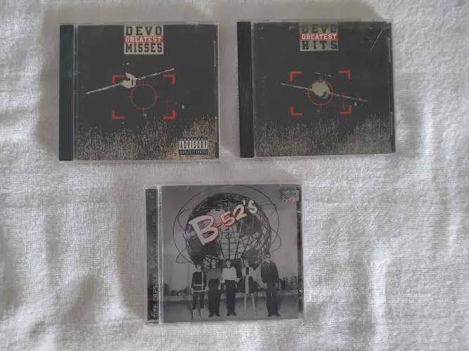 Lote 3 CDs New Wave Cult Anos 80 (Par do DEVO + The B-52's) - Originais