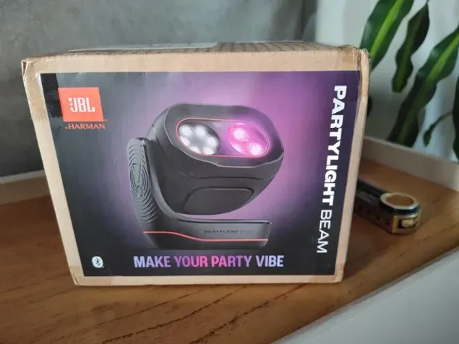 JBL, Luz para Festa Portátil, PartyLight Beam, Personalizável - Preto