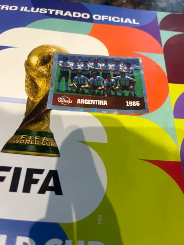 Figurinha da Alemanha campeã 1986 álbum da copa 2026