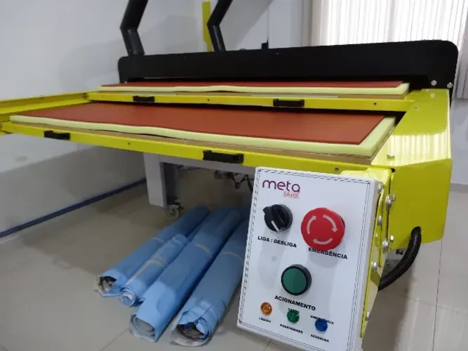 Prensa Térmica Sublimática Pneumática com Duas Gavetas 160x100cm