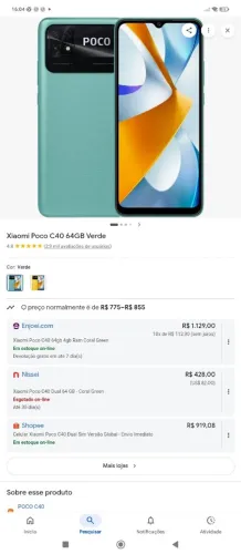 Celular poco c40 