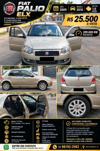 Fiat Palio ELX 1.0 Fire/30 Anos F. Flex 8V 4P 2010