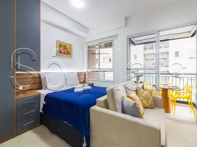 Vila Mariana Studio Mobiliado 29m² Varanda Metrô Santa Cruz Paulista Nex One Sena Madureir