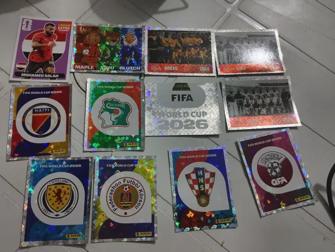 VENDO COMBO DE FIGURINHAS ESPECIAIS DA COPA DO MUNDO 2026 PANINI - LOTE COM 12 FIGURINHAS