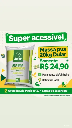 Massa corrida (pva) ?