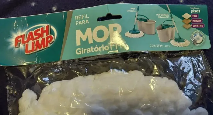 Refil mop giratório flash limp