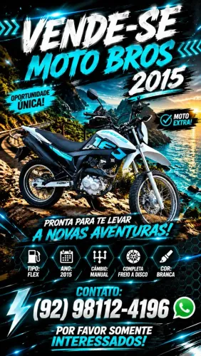 Vende-se MOTO Bros 160 2015
