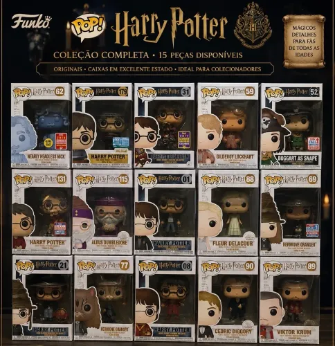 OPORTUNIDADE ÚNICA - Coleção de Funko Pop de Harry Potter