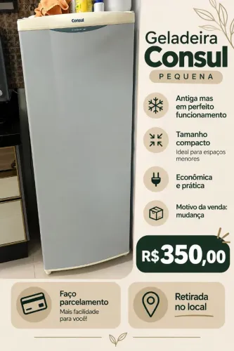 Geladeira Pequena Usada