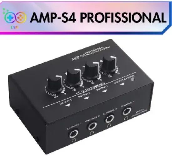 Amplificador de fone de ouvido S4 profissional